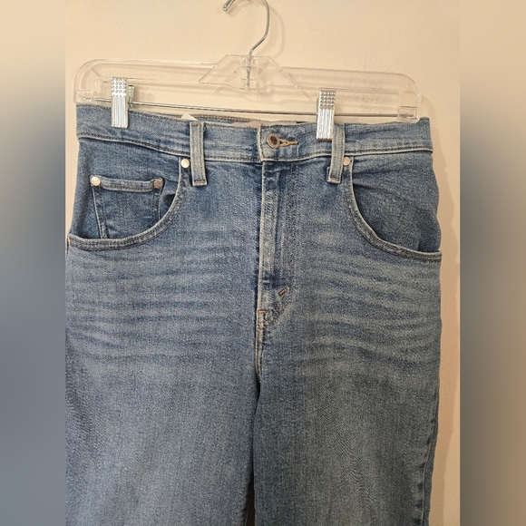 Levi's SilverTab Jeans Womens Size 28 Mom Jean Blue Denim Skinny High Waisted - Picture 9 of 9